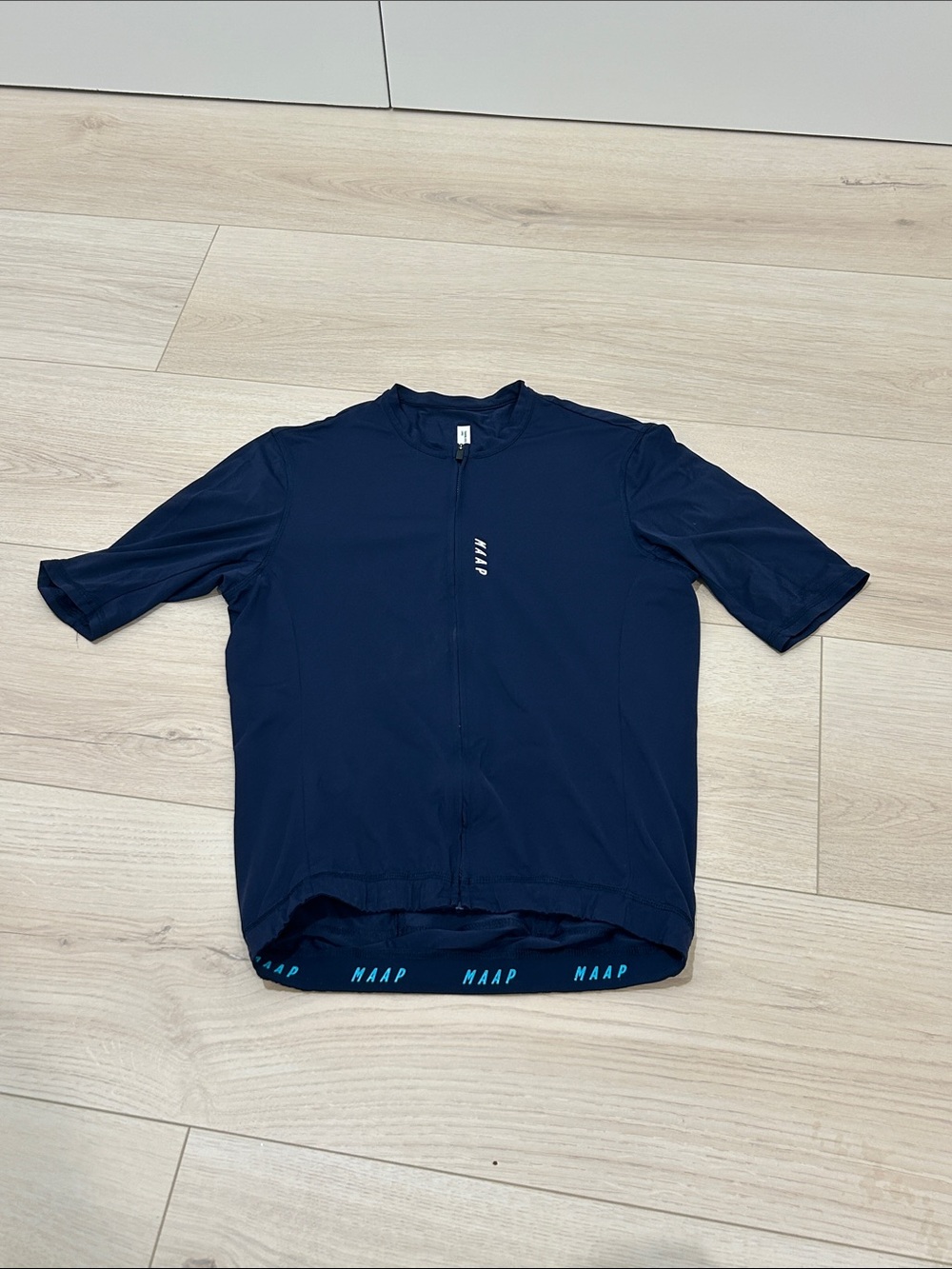 MAAP Navy Short Sleeve Cycling Jersey size L